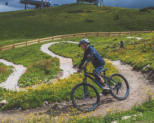 biken, Radfahren auf der Planai