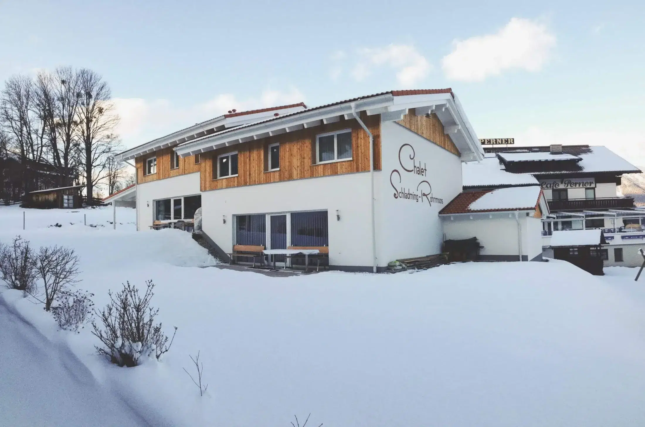 Chalet im Winter